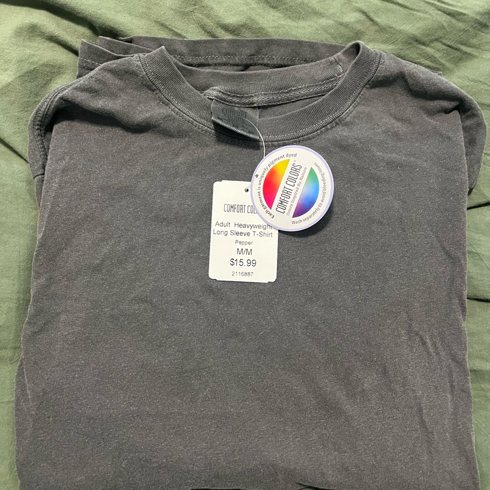 Comfort Colors Charcoal Long Sleeve Tee